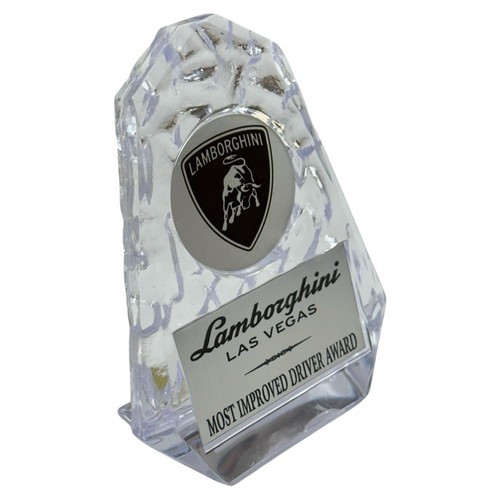 LAMBORGHINI Most Improved Driver Las Vegas Award Trophy & Logo Poker Chip 2009 - Picture 4 of 10