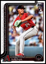 2025 Cristian Mena Rookie Topps Series One BASEBALL #120 Arizona Diamondbacks
