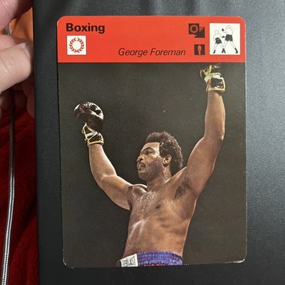 1977 SPORTSCASTER BOXING 14-03 HEAVYWEIGHT GEORGE FOREMAN NM Italy
