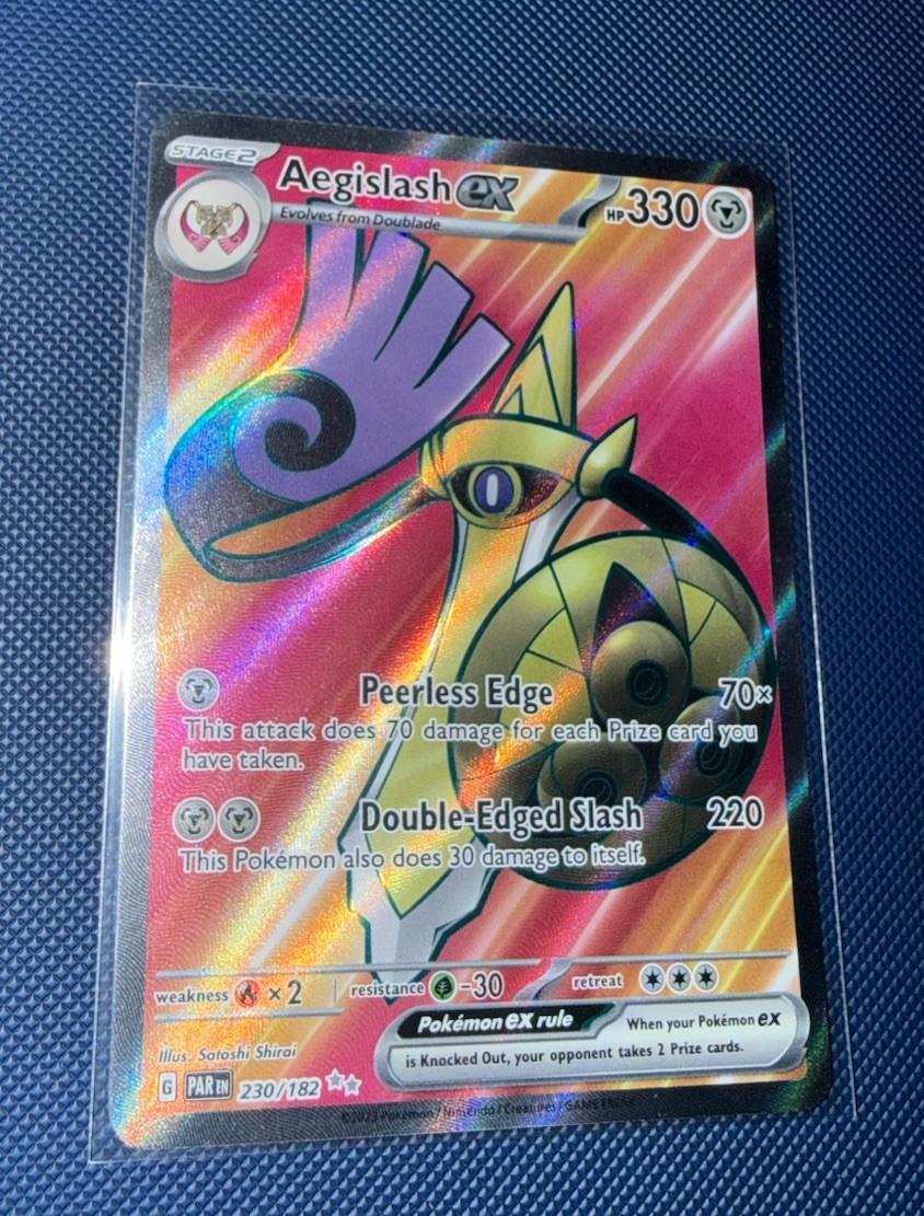 Aegislash ex 230/182 | Paradox Rift Ultra Rare Holo | English Pokemon TCG NM