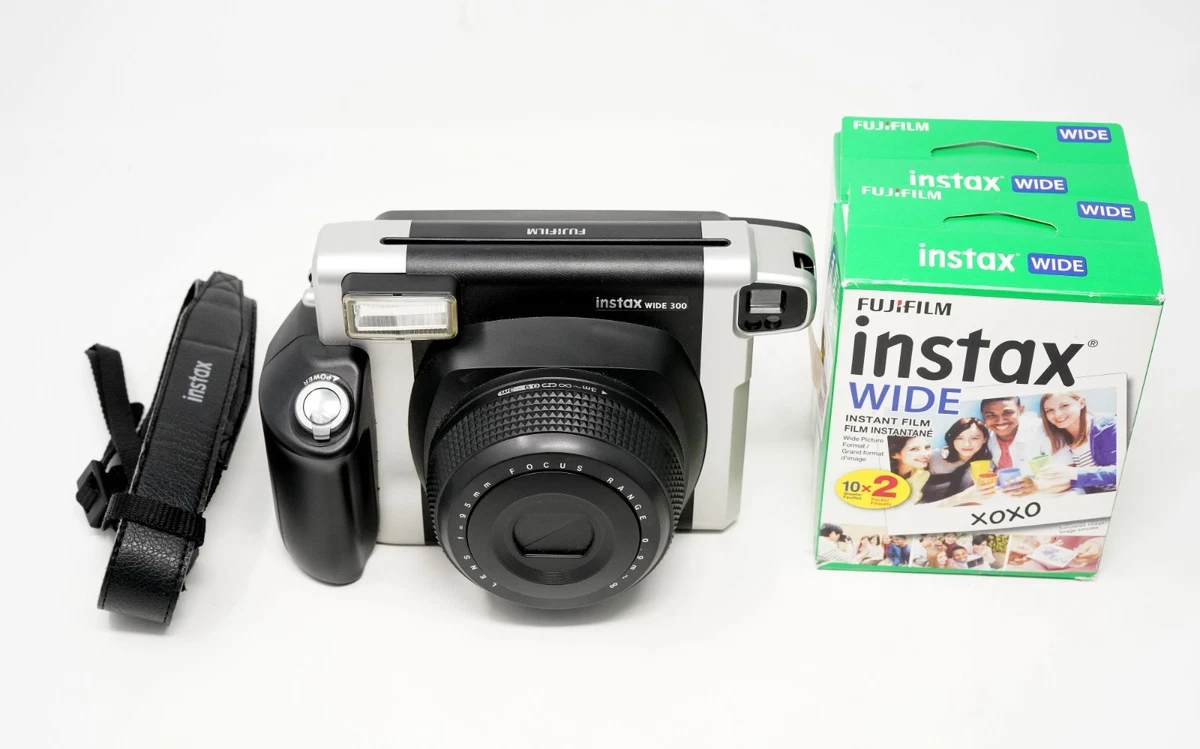 instax WIDE 300 中古 Fujifilm Instax Wide 300 Instant Film Camera Black Silver -TESTED