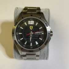 Ferrari Scuderia 0830094 Quartz Watch Black Dial, Stainless Steel Case and Band