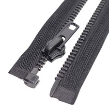 8 31 Inch Black Nickel Teeth Separating Jacket Zipper Right Handed Zipper He...