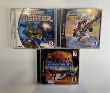 Deep Fighter, Charge N Blast, Bang! Gunship Elite; 3 Game Dreamcast Lot, All CIB
