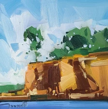 Plein Air Landscape Art PRINT Painting by Collectible Artist Jose Trujillo  16"