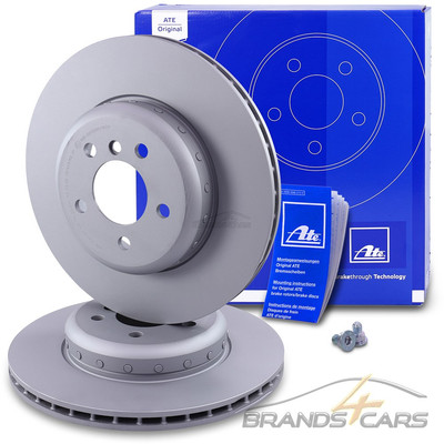 ATE 2x BREMSSCHEIBE Ø345 SATZ HINTEN FÜR BMW 5-ER F10 F11 6-ER F12 F13 7-ER F01