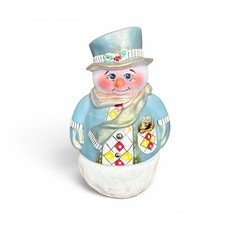 Fenton 2023 Snowman Fairy Lamp Light Pocket M...
