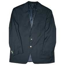 BENVENUTO 25L Jacket Black Mens Jacket Blazer Business Wool Metal Buttons