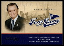2004 Donruss Studio Fans of the Game Regis Philbin New York Yankees #216