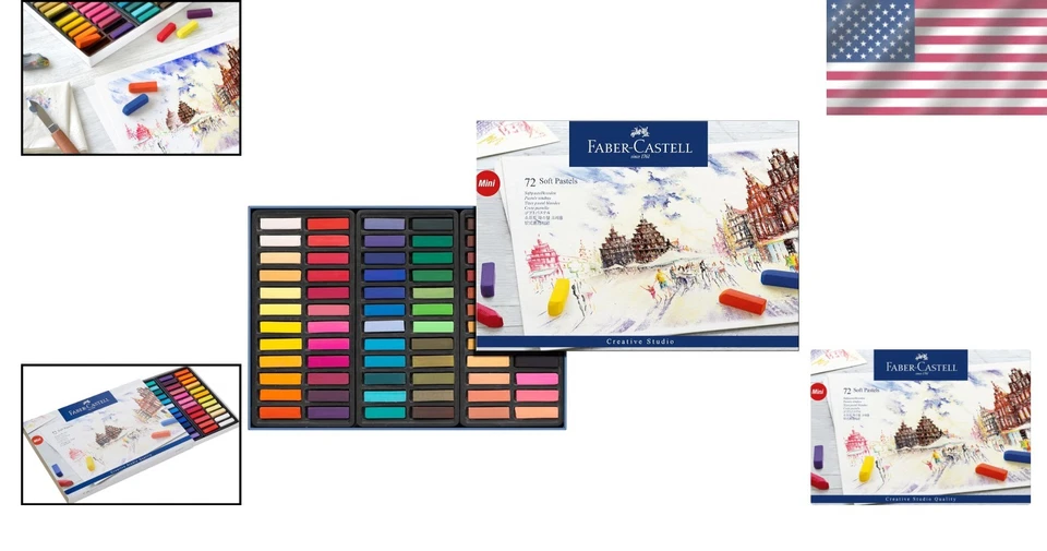 Faber-Castel Soft Pastel Crayons 72 Pack - Image 2 of 4