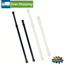 Extendable Curtain Rod Telescopic Towel Rail Pole Bath Shower Curtain ABS Rod