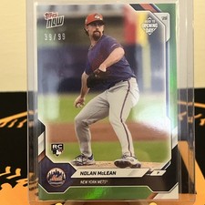 2026 New York Mets MLB Topps Now Nolan McLean #OD-172 ROAD TO OPENING DAY (RC)