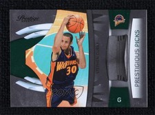 2009-10 Panini Prestige Prestigious Picks Green 500/500 Stephen Curry #6 0ad