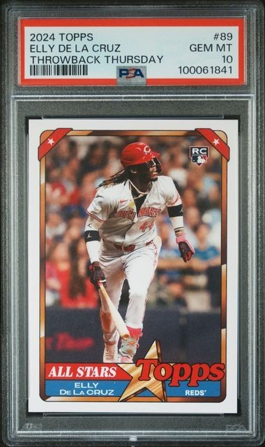 Elly De La Cruz 2024 Topps Throwback Thursday #89 Rookie PSA 10
