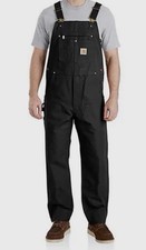 Carhartt Relaxed Fit Duck Bib Overalls Women  s Large Short 12-14
