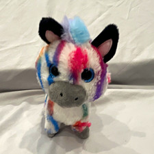 Kid Connection Multicolor Zebra Plush Stuffed Animal Soft Small 6-14 in Age 3