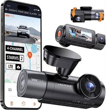 Vantrue Nexus 5S N5S Dashcam 4-Kanal 2,7K GPS WLAN + Hardwire Kit NEU OVP