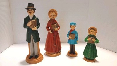 Christmas Carolers Family of 4 Figurines PARMA By AAI 6 - 10'' CHORUS FAMILY
