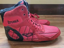 OTOMIX M3333 Bodybuilding Men's Shoes SIZE 11 Weightlifting Red Lace Up