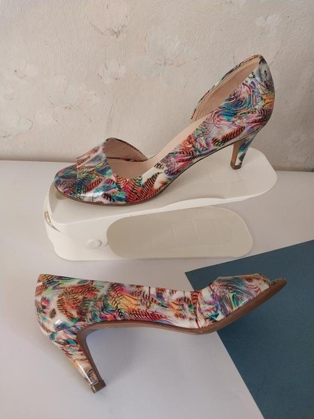 Women Peter Kaiser Heels Pink Leather 5.5