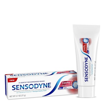 Sensodyne Cavity + Sensitivity Toothpaste, Fluoride Toothpaste for Sensitive Tee