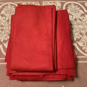 Red Felt Pieces Various Sizes Scraps Crafts