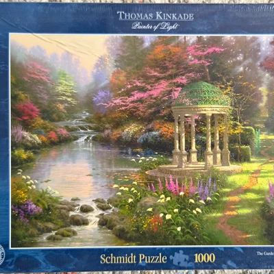 Schmidt Puzzle - 1000 Teile - Thomas Kinkade "Am Teich" - Landschaft - Bild 1 von 2