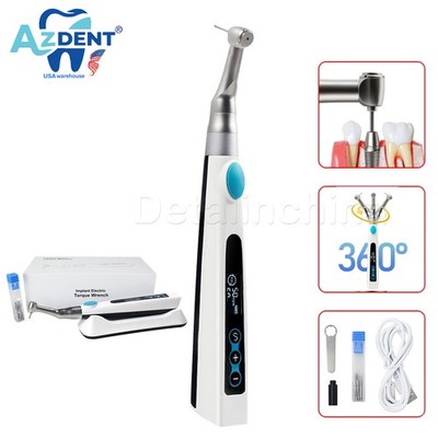 Wireless Dental Implant Electric Torque Wrench Handpiece Tool Driver 360° Rotate
