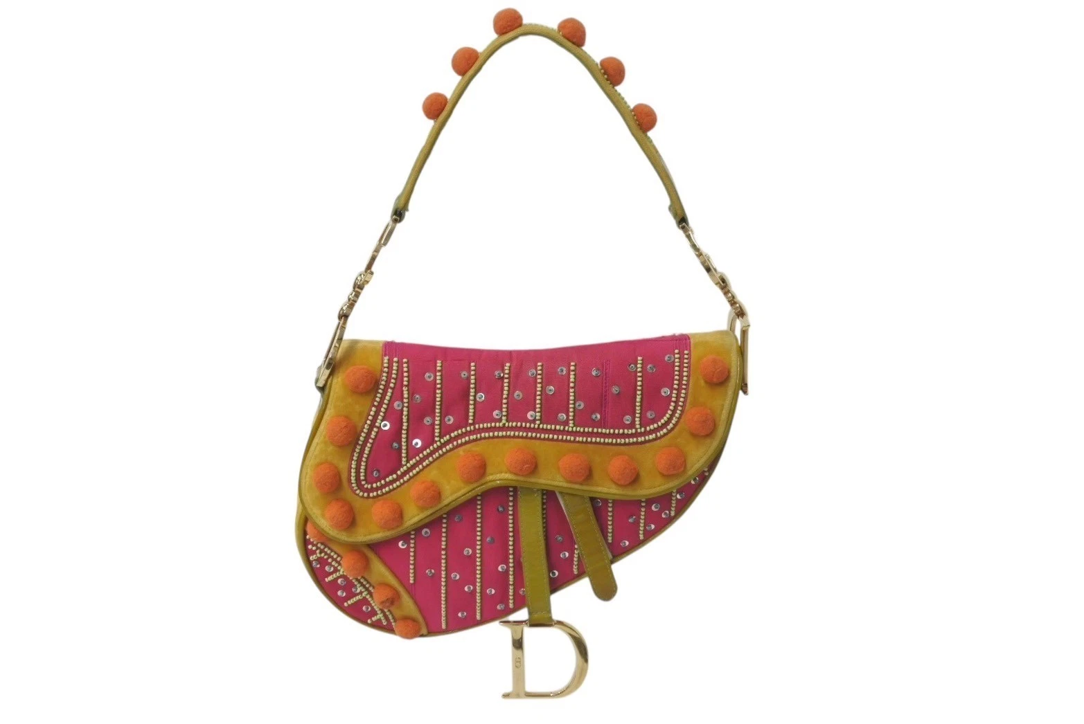 Sacoche de selle Christian Dior époque Galiano épaule édition limitée 0571 velours Jp