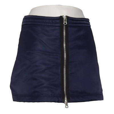 Zara, Rock, Größe: M, Schwarz/Blau, Elasthan/Polyester, Einfarbig, Damen #DJc