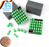 Alphabet Tonstempel Set, 2 StüCk Ton Stempel Set, Anzahl, Symbol Alphabet Buchst