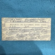 9/20/2000 Marlins At Expos Ticket Stub, 