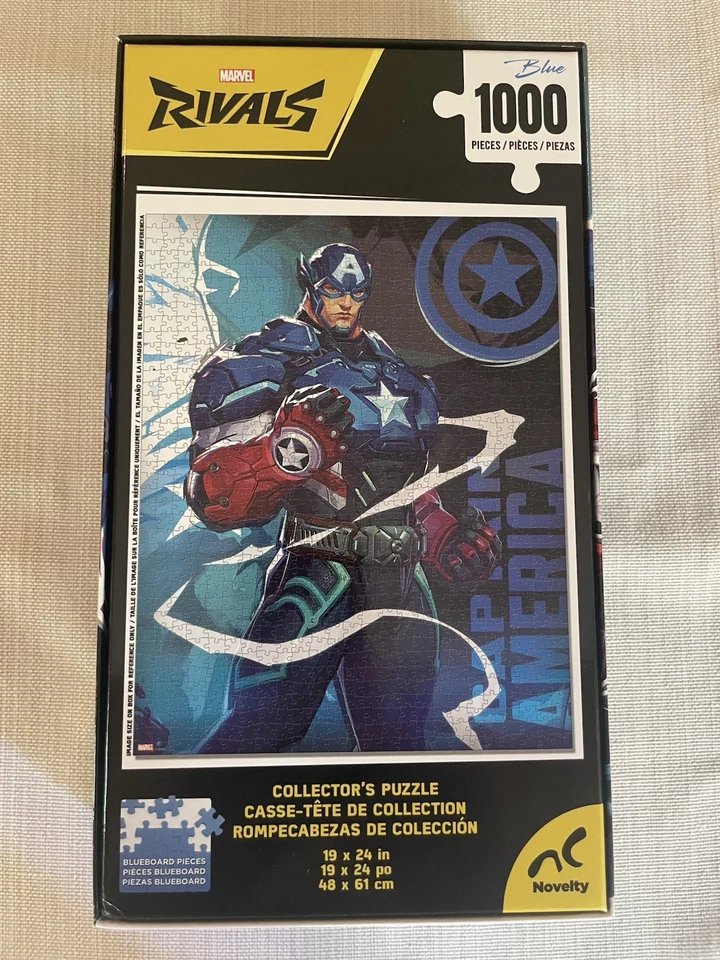 Marvel Rivals Capitán América 1000 Piezas Puzzle Nuevo Sellado Bolsa Coleccionistas Foto 2 de 2