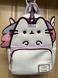 Loungefly Pusheen Caticorn Mini Backpack with wings and tail Lavender straps