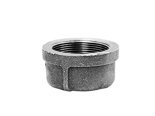 Anvil 8700132353 Black Malleable Iron Pipe Fitting Cap 1-1/4 in. NPT Female