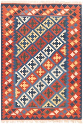 Kelim Kashkouli Teppich 122x176 cm handgewebt Wolle Persien Unikat Neu