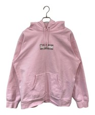 SUPREME/BURBERRY Box Logo Hooded Sweatshirt/ Pink/ Size L