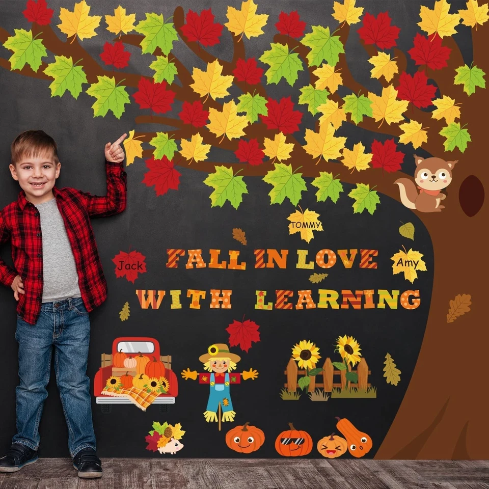 120 шт. осенняя доска объявлений украшения: осенние мечты для классных комнат и офисов - Изображение 4 из 4