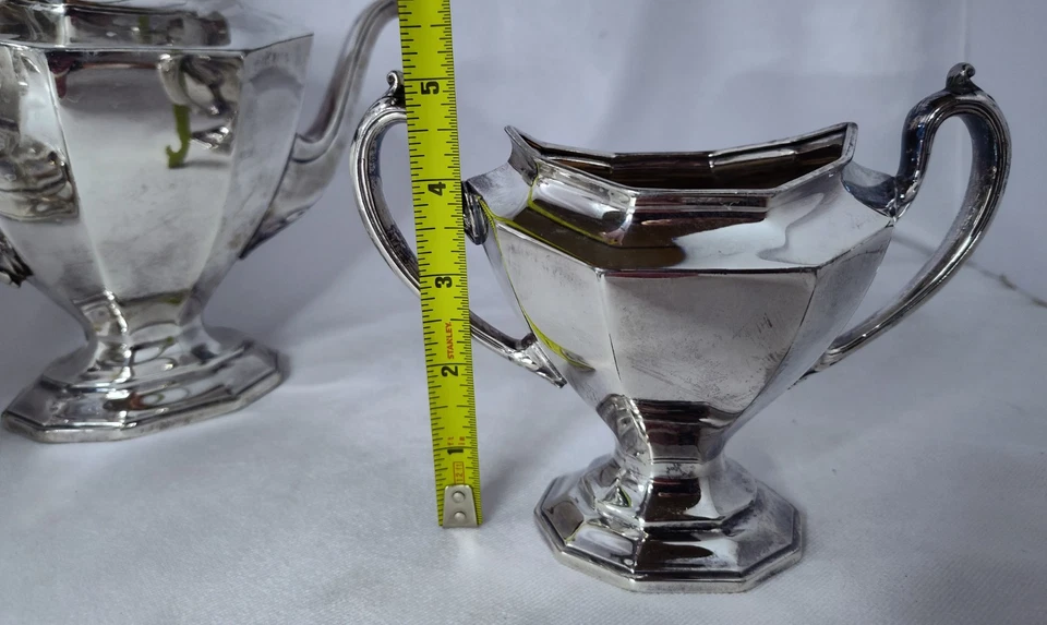 Serviço de chá café Reed & Barton 5 peças (Taunton, Massachusetts) - Imagem 4 de 4