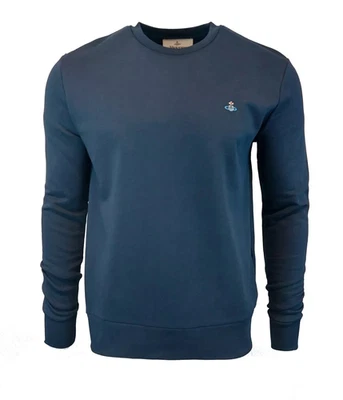 Vivienne Westwood Men Sweatshirt Jumper Sweater Navy Blue Top Size S M L XL XXL