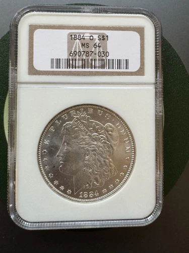 1884 O S$1 Morgan Silver Dollar NGC MS64