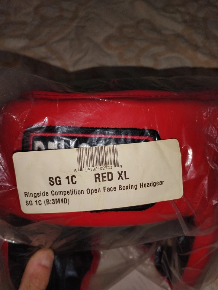 Ringside Competition Open Face Boxing Headgear - Size XL USA Boxing Approved Red - Image 2 of 3