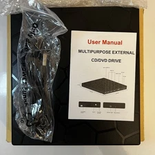 Portable mobile external CD/Dvd -Rw Compatible Windows 10/8/7/XP Mac OSX 10.6 OS