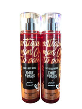 Bath  Body Works LOT 2 Emily In Paris Amour Fragrance Perfume Mist Spray 8 oz