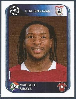 PANINI UEFA CHAMPIONS LEAGUE 2010-11 - #273 - RUBIN KAZAN & S AFRICA - MACBETH SIBAYA