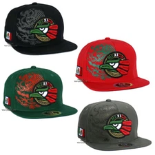 MEXICO Hat Cap Hecho En Mexico Eagle Embroidery Snapback Flat Bill Baseball Cap