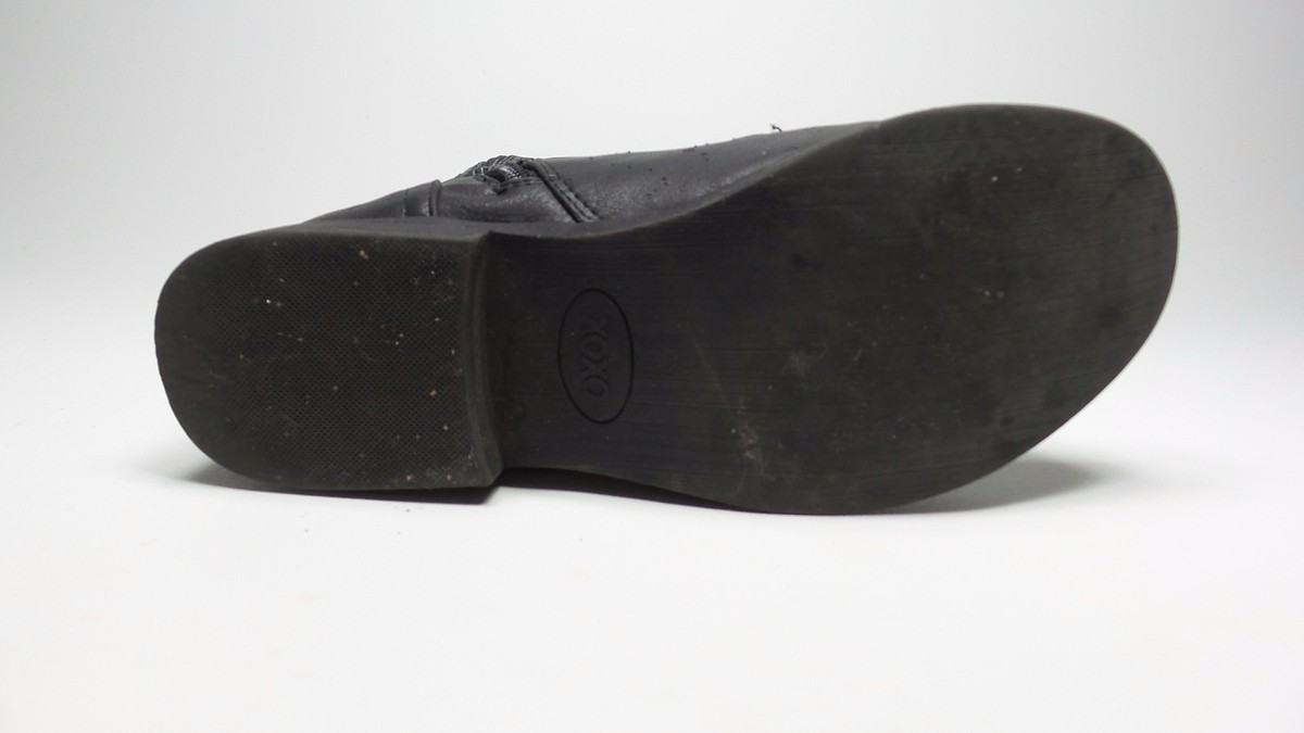 Bottes Mi-mollet Simili Cuir XOXO Bonnie - Taille US 5 (M), Noires, Talons Hauts, Occasion