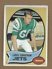           1970 TOPPS LARRY GRANTHAM FOOTBALL CARD #82 EX FREE SHIPPING