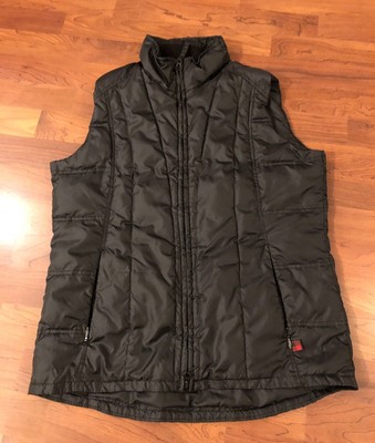 Woolrich Zip-Up Puffer Quilted Outdoors Vest Jacket Black Men M | eBay
