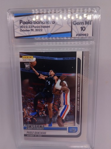 Paolo Banchero 2022 Panini Instant #5 Rookie Debut SP #/3253 WNDIGO 10 Gem Min - Picture 5 of 6